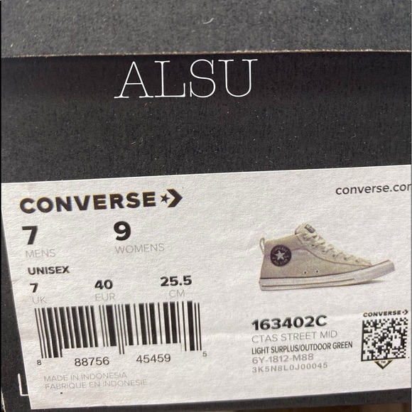 Converse Ctas Street Mid Top Light Surplus CanvasW - Picture 8 of 8